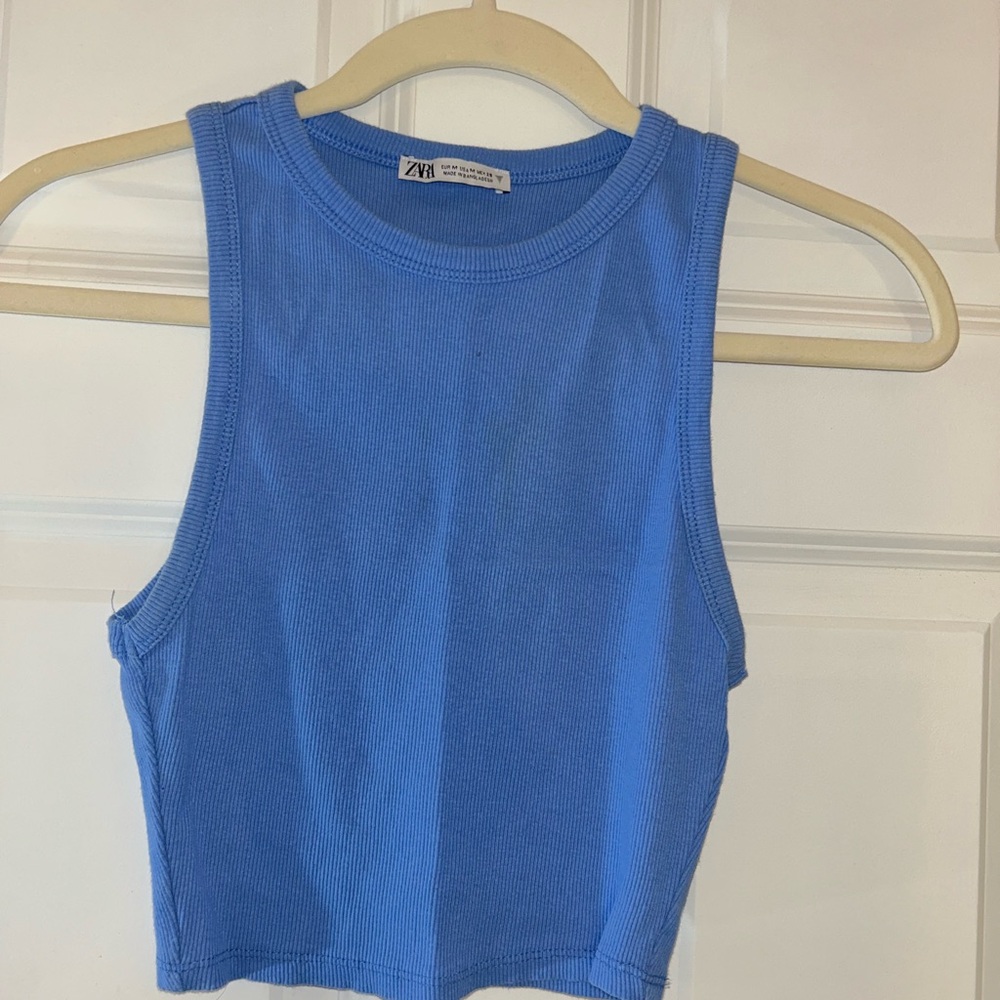 Zara Light Blue Tank Top